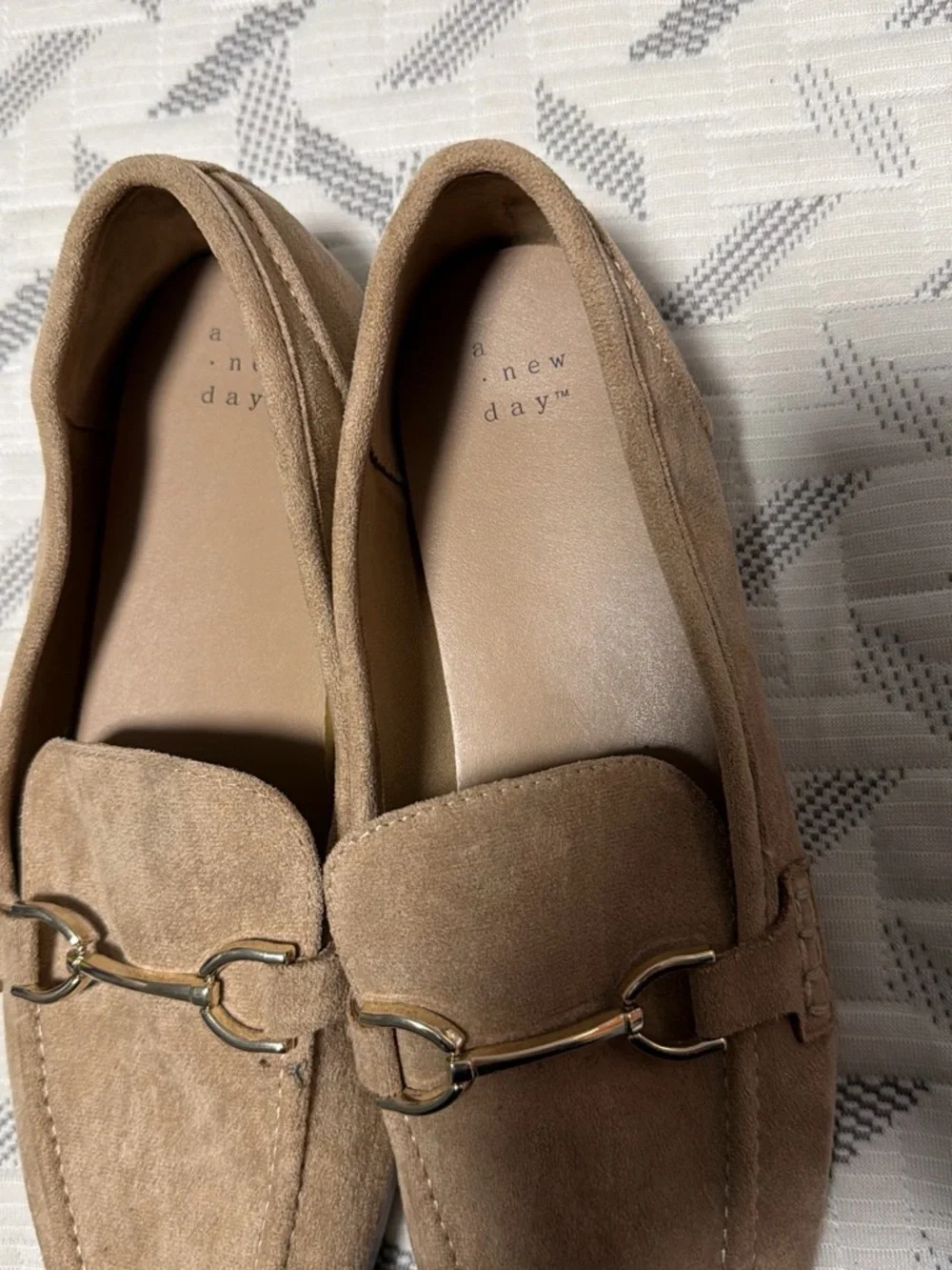 Women’s Tan Suede Bit Loafers